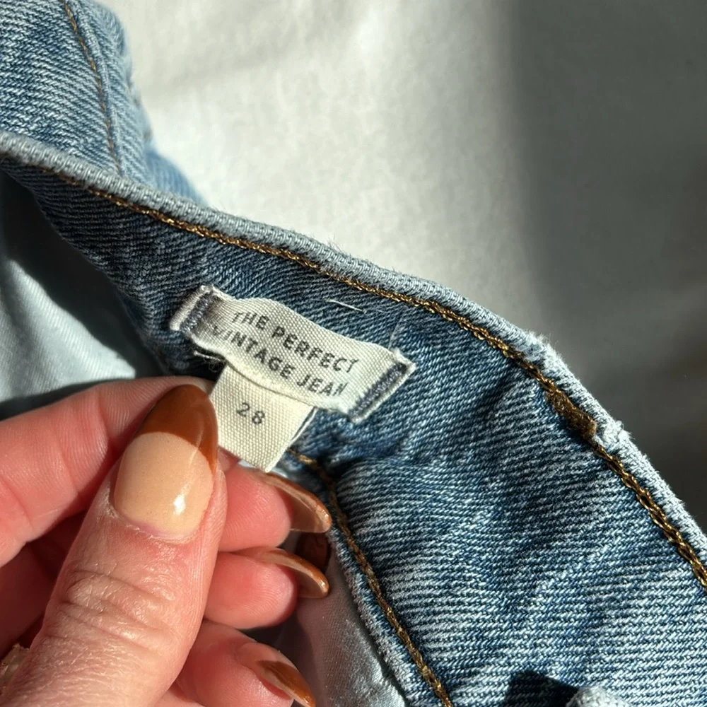 Madewell Perfect Vintage high rise cropped jeans